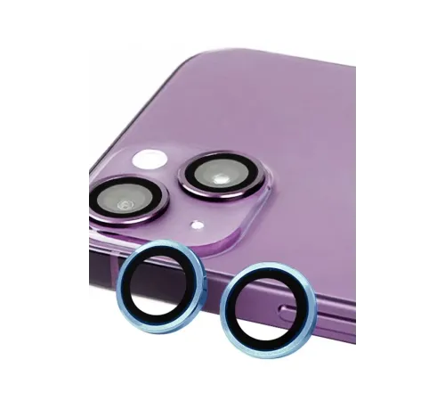 Apple iPhone 13 Raze Metal Kamera Lens - Mavi