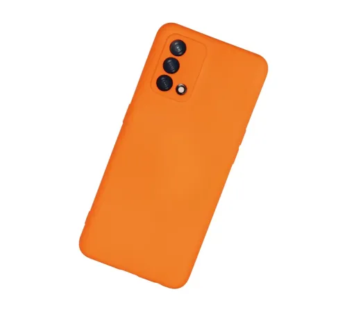A74 4G Kılıf Nano içi Kadife Silikon - Turuncu