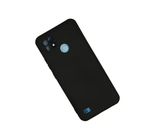 Realme C21 Kılıf Nano içi Kadife Silikon - Siyah