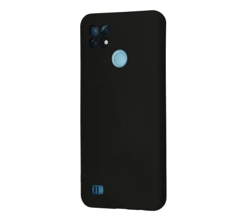 Realme C21 Kılıf Nano içi Kadife Silikon - Siyah
