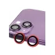Apple iPhone 13 Raze Metal Kamera Lens - Kırmızı