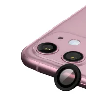 Apple iPhone 11 Raze Metal Kamera Lens - Siyah
