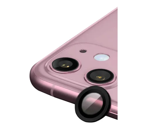 Apple iPhone 11 Raze Metal Kamera Lens - Siyah