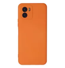 Vivo Y15S Kılıf Nano içi Kadife Silikon - Turuncu