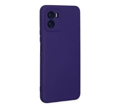 Vivo Y15S Kılıf Nano içi Kadife Silikon - Mor
