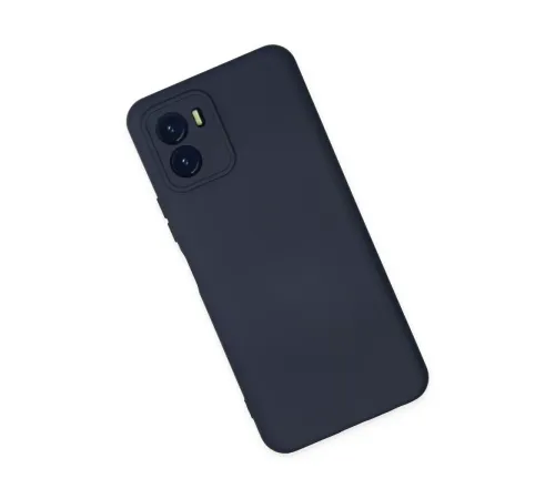 Vivo Y15S Kılıf Nano içi Kadife Silikon - Lacivert