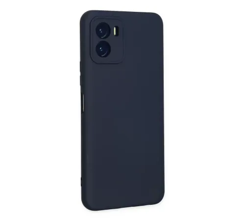 Vivo Y15S Kılıf Nano içi Kadife Silikon - Lacivert