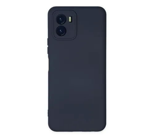 Vivo Y15S Kılıf Nano içi Kadife Silikon - Lacivert