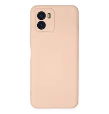 Vivo Y15S Kılıf Nano içi Kadife Silikon - Pudra