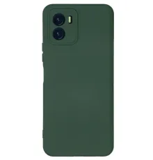Vivo Y15S Kılıf Nano içi Kadife Silikon - Koyu Yeşil