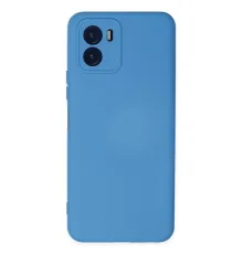 Vivo Y15S Kılıf Nano içi Kadife Silikon - Mavi