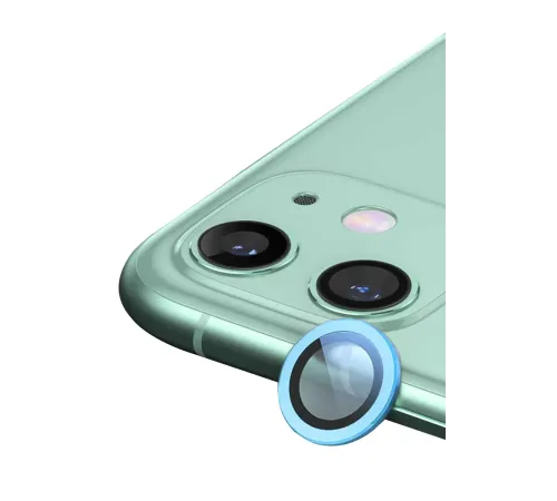 Apple iPhone 11 Raze Metal Kamera Lens - Mavi