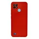 Realme C21 Kılıf Nano içi Kadife Silikon - Kırmızı