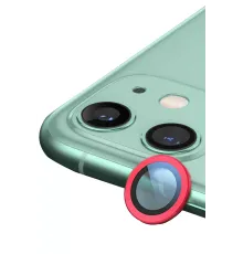 Apple iPhone 11 Raze Metal Kamera Lens - Kırmızı