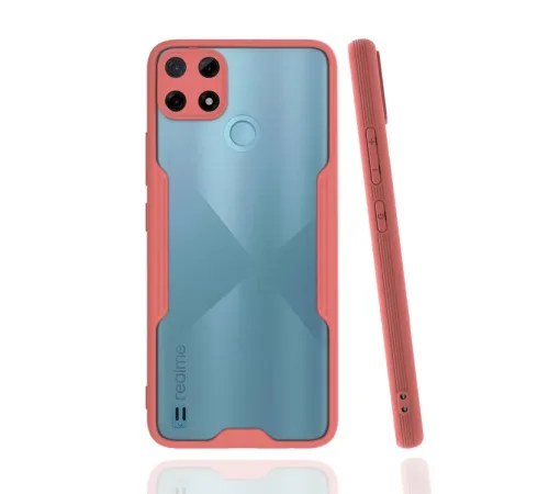 Realme C25Y Kılıf Platin Silikon - Pembe