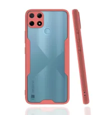Realme C25Y Kılıf Platin Silikon - Pembe
