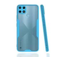 Realme C25Y Kılıf Platin Silikon - Mavi