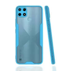 Realme C25Y Kılıf Platin Silikon - Mavi