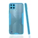 Realme C25Y Kılıf Platin Silikon - Mavi