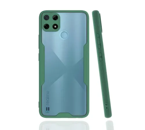 Realme C25Y Kılıf Platin Silikon - Yeşil