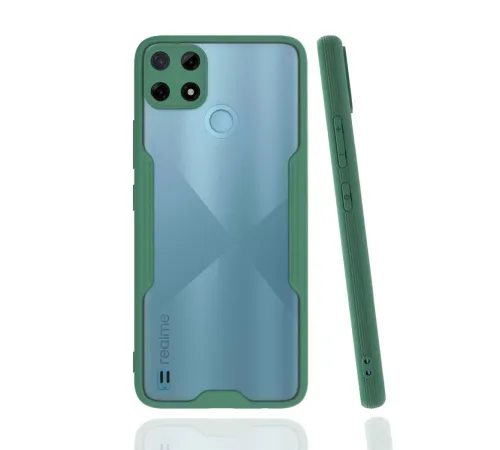 Realme C25Y Kılıf Platin Silikon - Yeşil