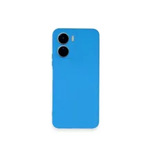 Vivo Y16 Kılıf Nano içi Kadife Silikon - Mavi