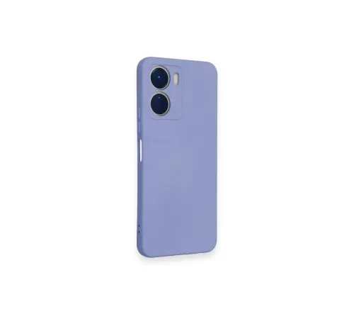 Vivo Y16 Kılıf Nano içi Kadife Silikon - Lila