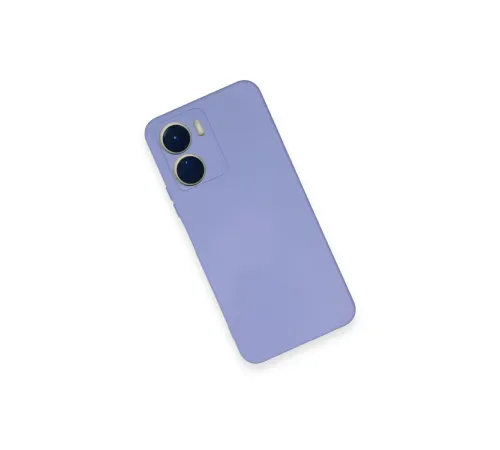 Vivo Y16 Kılıf Nano içi Kadife Silikon - Lila