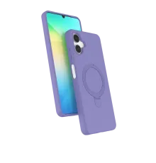 Samsung Galaxy A06 Regal Magsafe Standlı Kapak - Lila