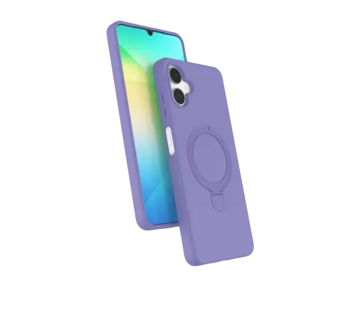 Samsung Galaxy A06 Regal Magsafe Standlı Kapak - Lila