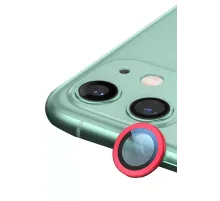 Apple iPhone 12 Mini Raze Metal Kamera Lens - Kırmızı