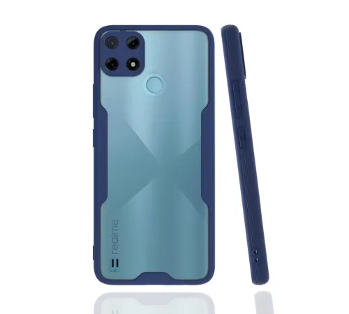 Realme C25Y Kılıf Platin Silikon - Lacivert