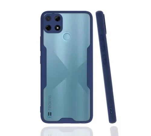 Realme C25Y Kılıf Platin Silikon - Lacivert