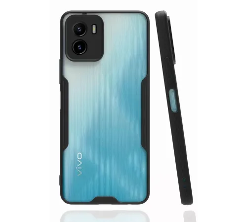 Vivo Y15S Kılıf Platin Silikon - Siyah