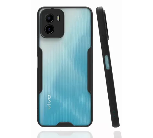 Vivo Y15S Kılıf Platin Silikon - Siyah