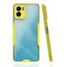 Vivo Y15S Kılıf Platin Silikon - Sarı
