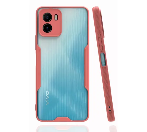Vivo Y15S Kılıf Platin Silikon - Pembe