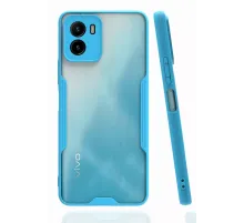 Vivo Y15S Kılıf Platin Silikon - Mavi