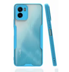Vivo Y15S Kılıf Platin Silikon - Mavi