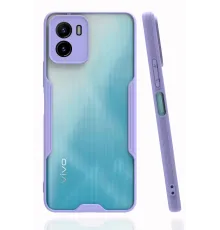 Vivo Y15S Kılıf Platin Silikon - Lila