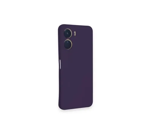 Vivo Y16 Kılıf Nano içi Kadife Silikon - Mor
