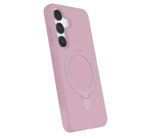 Samsung Galaxy S25 Regal Magsafe Standlı Kapak - Açık Pembe