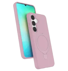 Samsung Galaxy S25 Regal Magsafe Standlı Kapak - Açık Pembe