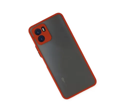 Vivo Y15S Kılıf Montreal Silikon Kapak - Kırmızı
