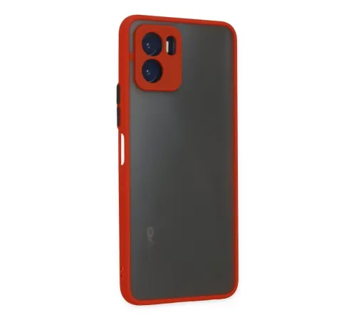 Vivo Y15S Kılıf Montreal Silikon Kapak - Kırmızı