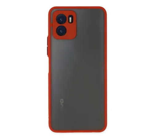 Vivo Y15S Kılıf Montreal Silikon Kapak - Kırmızı