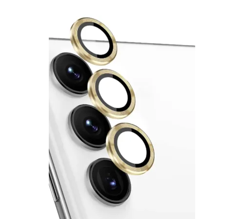 Samsung Galaxy S24 FE Raze Metal Kamera Lens - Sarı