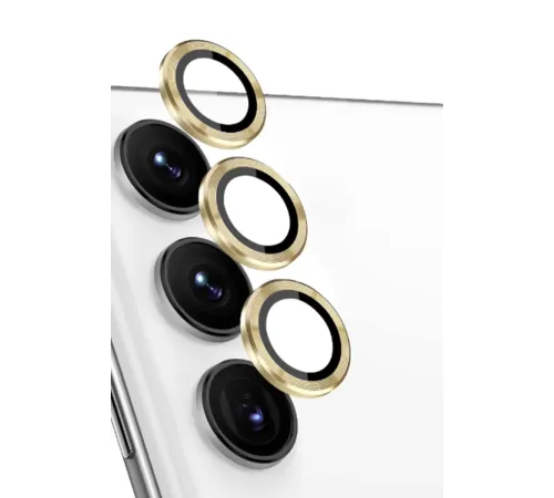 Samsung Galaxy S24 FE Raze Metal Kamera Lens - Sarı