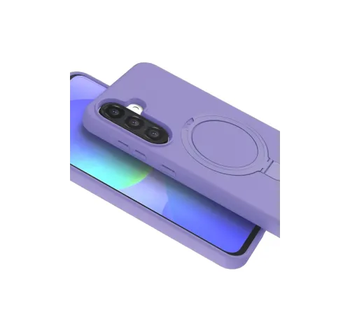 Samsung Galaxy A26 Regal Magsafe Standlı Kapak - Lila