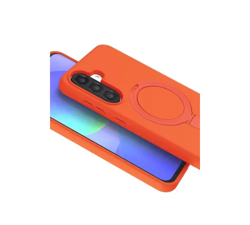 Samsung Galaxy A26 Regal Magsafe Standlı Kapak - Turuncu